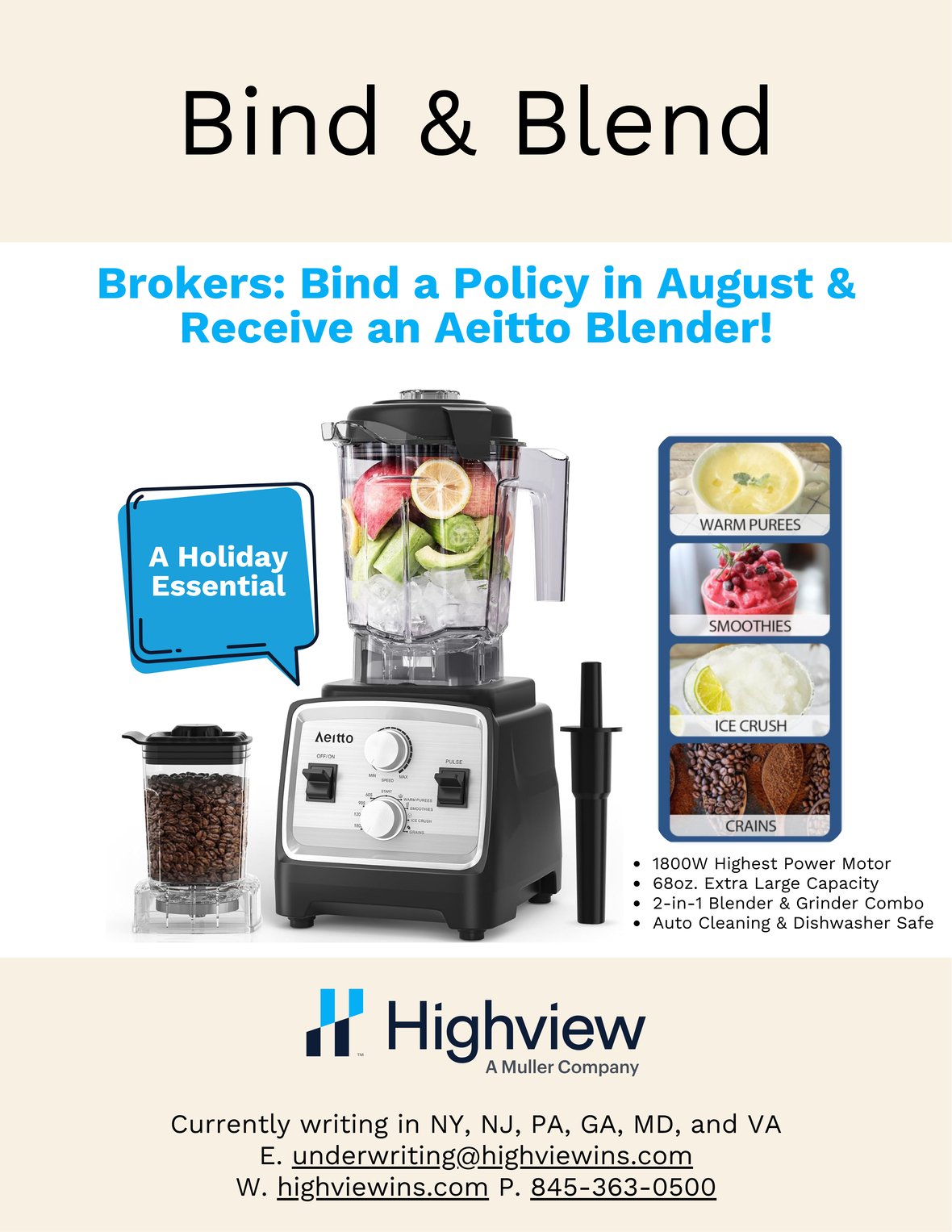 Highview August Monthly Promotion